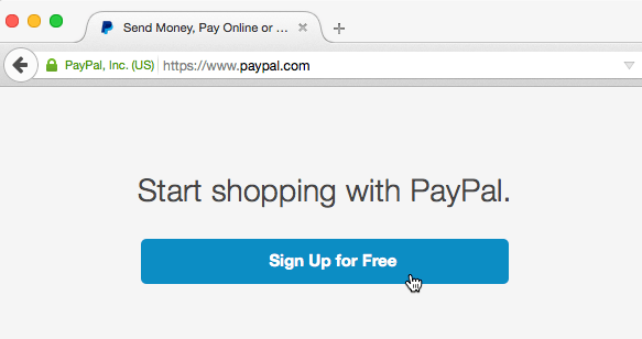 créer un compte PayPal