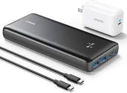 Anker Power Bank, PowerCore III Elite 25600 PD 60W avec chargeur PD 65W, pack de chargeurs portables Power Delivery pour MacBook Air/Pro/Dell XPS USB C, iPad Pro 2020, iPhone 11/12, et plus, Noir (A1290)